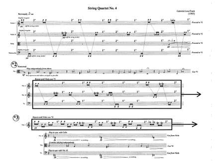 Gabriella Frank: String Quartet No.4