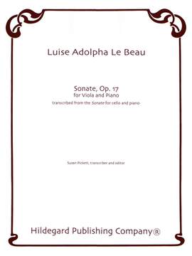 Luise Adolpha Le Beau: Sonate