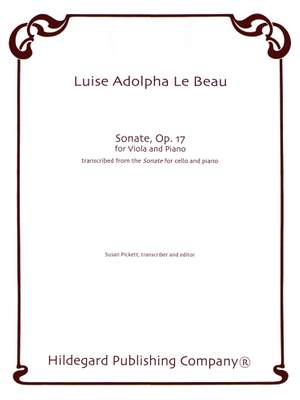 Luise Adolpha Le Beau: Sonate