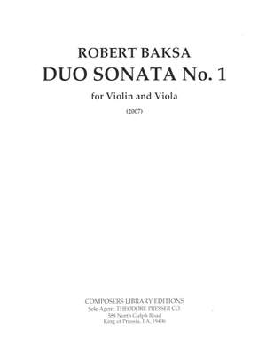Robert Baksa: Duo Sonata No.1