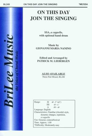 Giovanni Maria Nanino: On This Day Join The Singing
