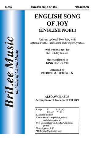 English Song Of Joy (English Noel)