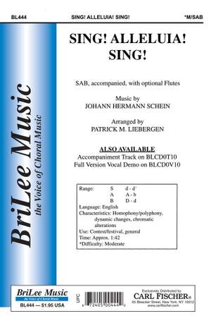 Johann Hermann Schein_Patrick M. Liebergen: Sing! Alleluia! Sing!