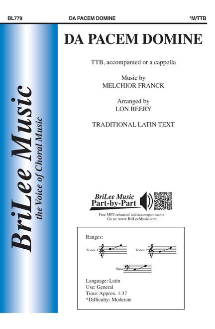 Melchior&#x20;Franck&#x3A;&#x20;Da&#x20;Pacem&#x20;Domine