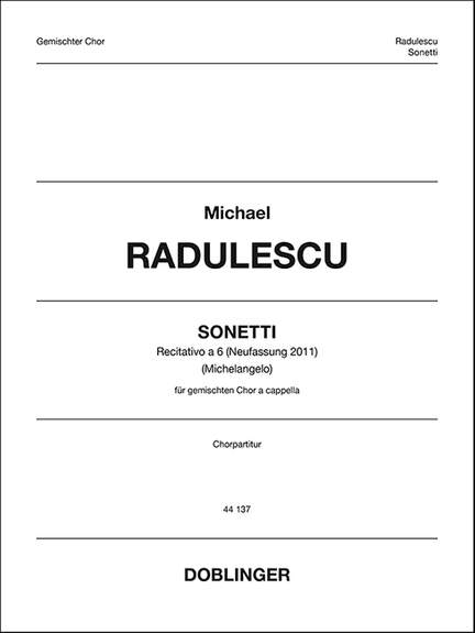 Michael Radulescu: Sonetti