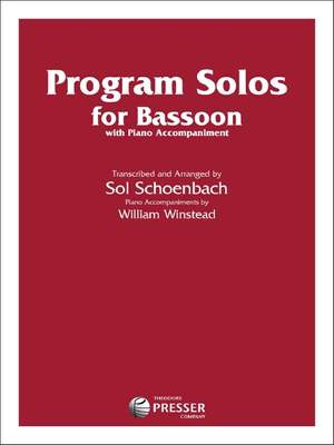 Robert Schumann_Ludwig van Beethoven_Giuseppe Verdi: Program Solos for Bassoon