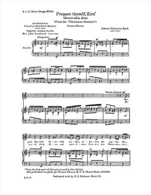 Johann Sebastian Bach: Prepare Thyself, Zion