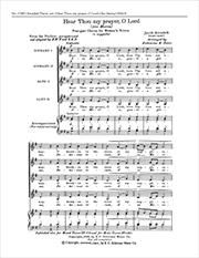 Jacob Arcadelt: Hear Thou My Prayer, O Lord
