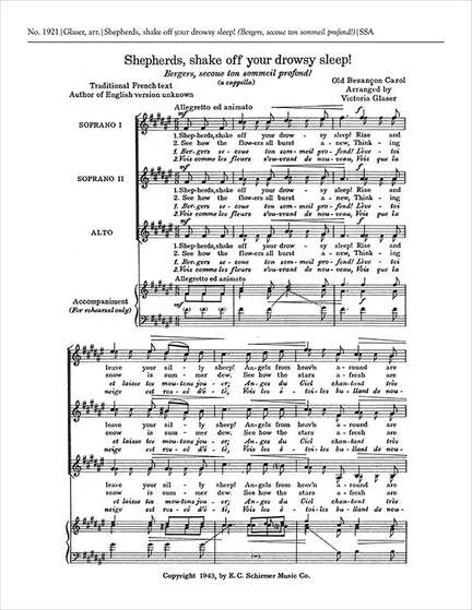 Shepherds, Shake Off Your Drowsy Sleep