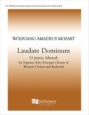 Wolfgang Amadeus Mozart: Vesperae solennes de Confessore: Laudate Dominum