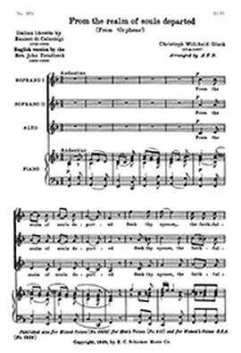 Christoph Willibald Gluck: From the Realm of Souls Departed