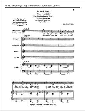 Stephen D. Tuttle: The Virgin's Cradle-Song