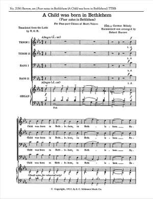 Robert G. Barrow: Puer natus