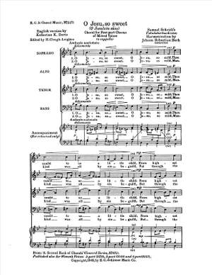 Johann Sebastian Bach: O Jesu, So Sweet, BWV 493