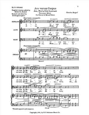 Charles Magin: Ave verum Corpus