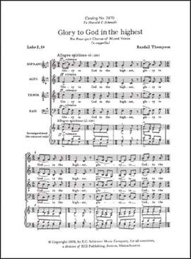 Randall Thompson: Glory to God in the Highest