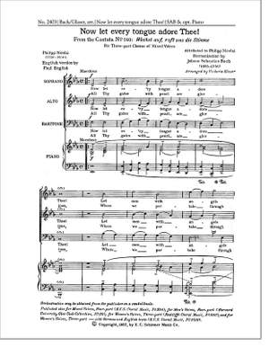 Johann Sebastian Bach: Now Let Every Tongue Adore Thee, BWV 140