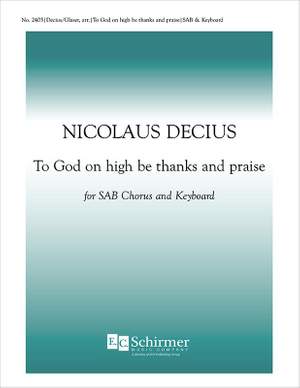 Nikolaus Decius: To God on High