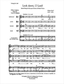 William Byrd: Look Down, O Lord