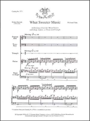 Michael Fink: What Sweeter Music