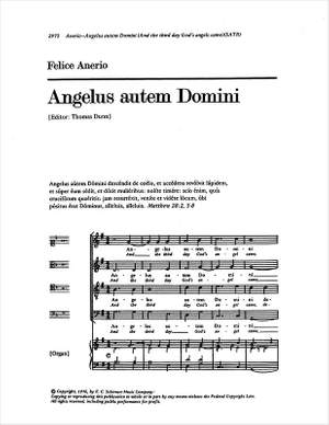 Felice Anerio: Angelus autem Domini