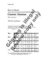 Hans Leo Hassler: Cantate Domino Product Image