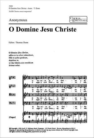 O Domine Jesu Christe