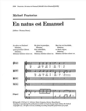 Michael Praetorius: En natus est Emanuel