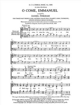 Daniel Pinkham: O Come, Emmanuel