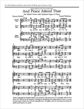 Daniel Pinkham: And Peace Attend Thee