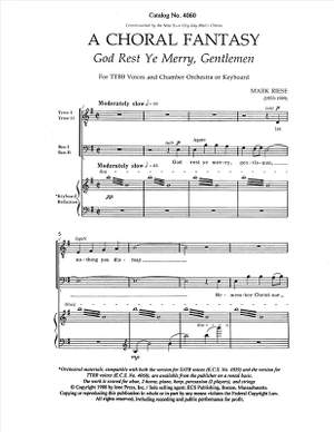 Mark Riese: Christmas Trilogy: 3. God Rest Ye Merry, Gentlemen