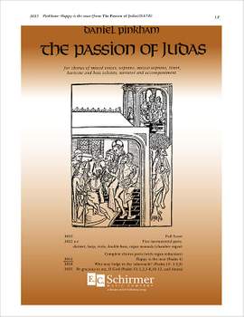 Daniel Pinkham: The Passion of Judas: Happy Is the Man