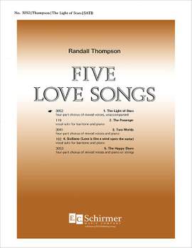 Randall Thompson: Five Love Songs: No. 1. The Light of Stars