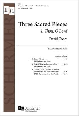 David Conte: Three Sacred Pieces: No. 1. Thou, O Lord