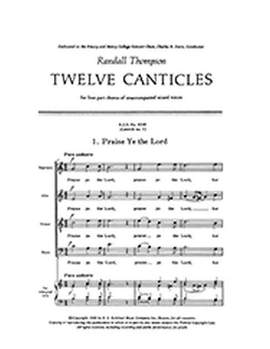 Randall Thompson: Twelve Canticles: No. 1. Praise Ye the Lord