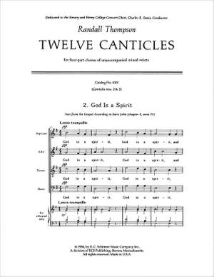 Randall Thompson: Twelve Canticles