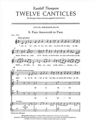 Randall Thompson: Twelve Canticles