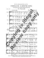 Randall Thompson: Twelve Canticles: No. 11. Farewell- No. 12. Amen Product Image