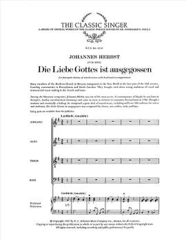 Johannes Herbst: Die Liebe Gottes ist ausgegossen
