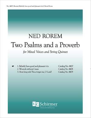 Ned Rorem: Two Psalms and a Proverb