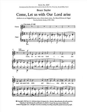 Bruce Saylor: Come, Let Us with Our Lord Arise