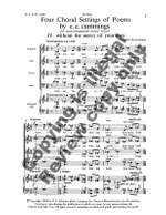 Donald Grantham: 4 e.e. cummings poems Product Image