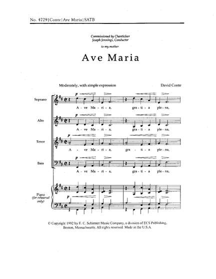 David Conte: Ave Maria