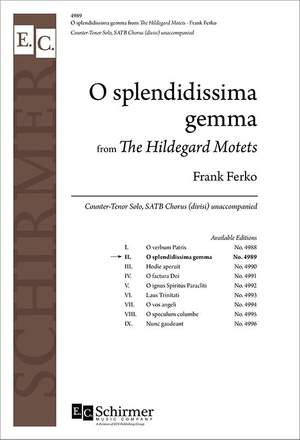 Frank Ferko: The Hildegard Motets: No. 2 O splendidissima gemma