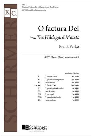 Frank Ferko: The Hildegard Motets: No. 4. O factura Dei