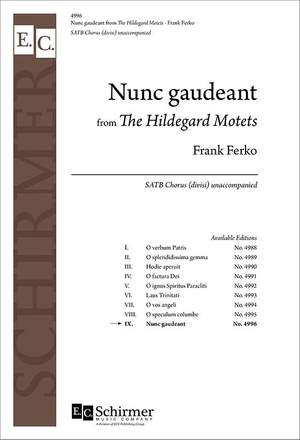 Frank Ferko: The Hildegard Motets: No. 9. Nunc gaudeant