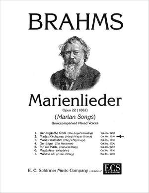 Johannes Brahms: Marienlieder No. 2. Marias Kirchgang