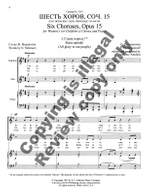 Sergei Rachmaninov: Six Choruses, Opus 15 Product Image