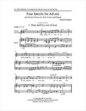 Daniel Pinkham: Four Introits for Advent