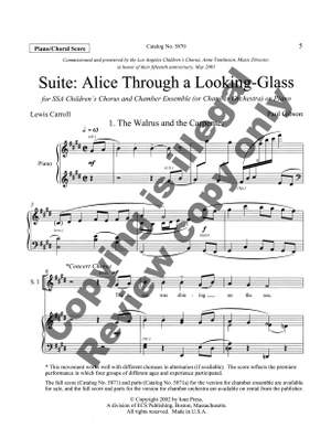 Paul Gibson: Suite: Alice through a Looking-glass